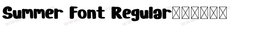 Summer Font Regular字体转换